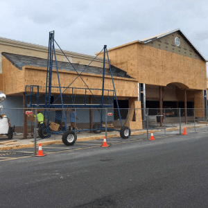 new construction on large shopping center